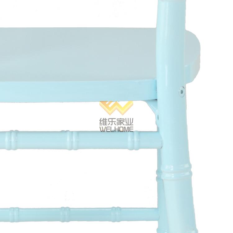 Light blue solid wood chiavari chair for wedding/event